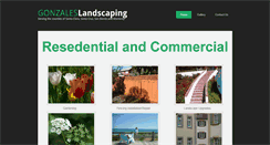 Desktop Screenshot of gonzaleslandscaping.com