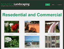 Tablet Screenshot of gonzaleslandscaping.com